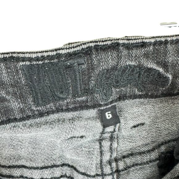 Kut From The Kloth Cotton Blend Black Mid Rise Skinny Jeans Size 6 - Picture 4 of 6